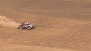 Dakar quarta tappa spettacolare nel deserto peruviano [upl. by Idalina984]