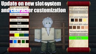 Updated character slot system  character creation  Serenity Saga  Roblox Studio [upl. by Donaghue949]