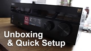 Sony STRDH750 AV Receiver  Unboxing amp Quick Setup [upl. by Neetsyrk]