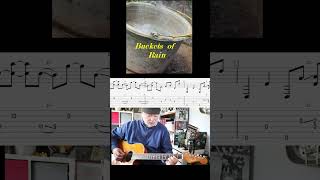 Buckets of Rain  fingerpicking arrangement in dropped D tuning shorts [upl. by Ahsikyw]