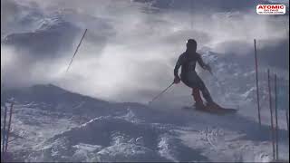 Aimery de Poilloue de Saint Mars 🇫🇷  slalom training in Stubai weliveskiing weareskiing [upl. by Ainuj375]