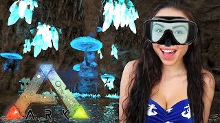 ARK SURVIVAL EVOLVED  EXPLORING UNDERWATER CAVES [upl. by Conah]