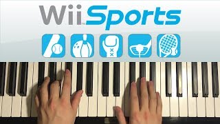 How To Play  Wii Sports Theme PIANO TUTORIAL LESSON [upl. by Ahsatniuq]