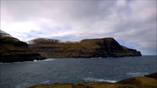 Tjornuvik and surrounding cliffs from Eysturoy  Faroe Islands [upl. by Nodnyl303]