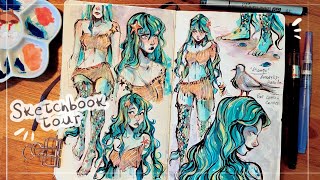 Sketchbook Flip through 🌿 20192020 [upl. by Ermanno]