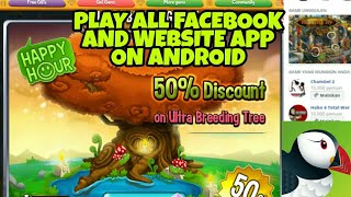 How to play Facebook or website Pc games in android [upl. by Baudin]