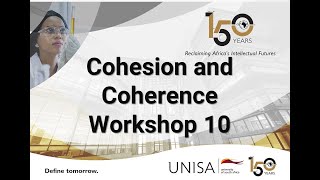 Cohesion and Coherence Workshop no 10 [upl. by Gnoud]