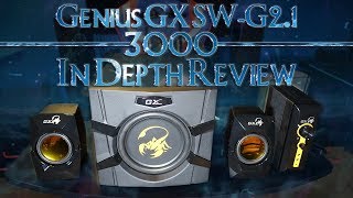 Genius GX SWG21 3000 Gaming Speaker System In Depth Review [upl. by Ferrel59]