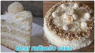 Easy raffaello cake recipe [upl. by Borlase180]