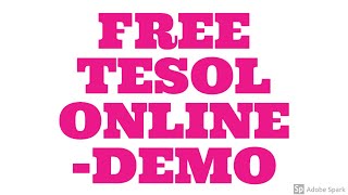 Free TESOL Certificate DEMO [upl. by Arrio]