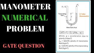 Manometer Numerical Problem [upl. by Sochor843]