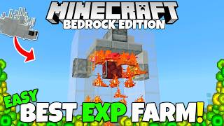 THE BEST EXP FARM in Minecraft 50 Levels in 40 Seconds Minecraft Bedrock Silverfish Farm Tutorial [upl. by Joni]