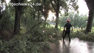 23072016  VN24  WetterKapriolen bei Sommertemperaturen  Regengüsse und Sturm [upl. by Ania131]