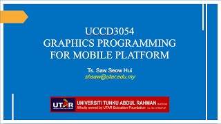 UCCD3054 Topic 1 Introduction to Computer Graphics [upl. by Irena]