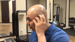 How to find and treat temporalis muscle trigger points  trigger point therapy  headache relief [upl. by Thorsten209]