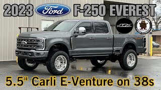 2023 Ford F250 Platinum EVEREST 55quot Carli EVenture LIFTED CUSTOM Super Duty on 38s [upl. by Yuht]