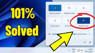 Rotation Lock Icon is Missing in Windows 11  10  How To Fix Rotate lock Feature Not Available 🔄✅ [upl. by Duthie]