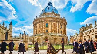 Oxford university UK walking tour 2023  harry porter movie hall [upl. by Atileda]