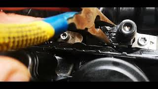 Injector removal mercedes w211 e200cdi [upl. by Solohcin]