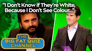 Jimmy Carr REJECTS Nish Kumar’s Royal Family ‘Suits’ Comment  Big Fat Quiz [upl. by Lyckman831]