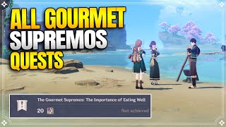 Gourmet Supremos  World Quests and Puzzles 【Genshin Impact】 [upl. by Tuckie]