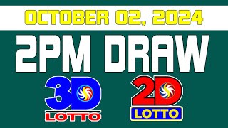 2pm Lotto Result Today October 02 2024  PCSO Swertres Ez2 [upl. by Caryn]