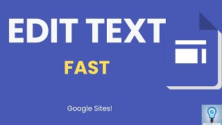 Google Sites Hack FAST Text Editing Secrets [upl. by Alistair177]