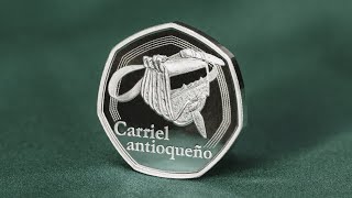 Moneda conmemorativa del Guarniel – Carriel antioqueño [upl. by Eldora]