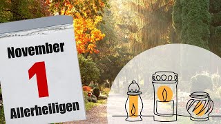 Feiertage erklärt 1 November 💀🕯️🌼🪦  Allerheiligen [upl. by Hpesoy]