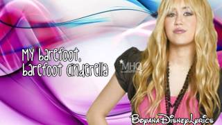 Hannah Montana  Barefoot Cinderella Lyrics Video HD [upl. by Arec]