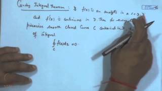 Mod02 Lec15 Cauchy Integral Theorem [upl. by Derfliw]