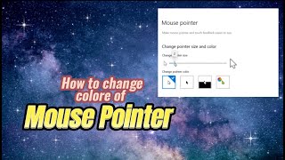 How to Change the Color of Mouse Pointer 🎨💻  Pointer ka color kesy change krein [upl. by Novahc]