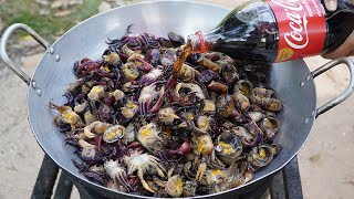 Tasty Fried Crab with Coca Cola Recipe  Kdeb Cooking [upl. by Atiluap]