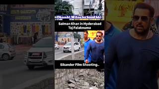 Itni Dhamki Ke Baad Bhi Salman Khan Hedrabaad Sikander Film Ki Shooting Karne Pahuche Trending vide [upl. by Wernda712]