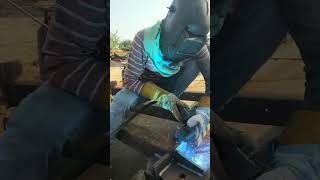 3G welding and machine Meg welding and fabrication short video funny video weldjoints New music [upl. by Aihsenad]