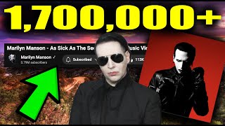 Marilyn Manson new release hits 1700000 views [upl. by Gershon]