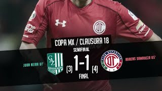 Resumen Zacatepec Vs Toluca Semifinal CopaMx 2018 [upl. by Octavla434]