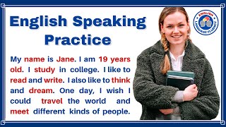 My Name Is Jane  English Listening and Speaking Practice for Beginners 1  CEFR Level A1 A2 [upl. by Eileen]