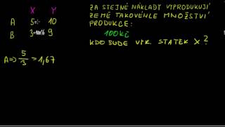 Cvičení  Makro1  Komparativní výhody ekospacecz [upl. by Blim]