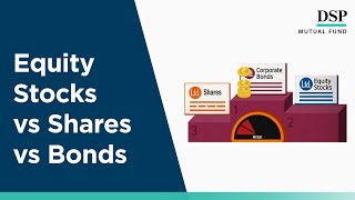 Do You Know the Difference between Equity Stocks Shares and Bonds  DSP Mutual Fund [upl. by Ttenrag]