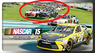 Watkins Glen Pit Strategy in NASCAR 15 Career [upl. by Yasdnil]