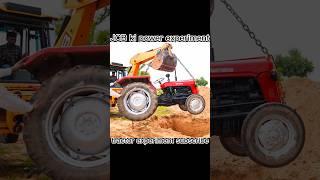 Tractor experiment🥲 JCB power new song viral short subscribe [upl. by Arten650]