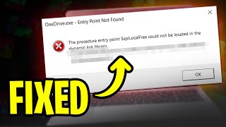 How to Fix onedriveexe Entry Point Not Found in Windows 111087 2024 UPDATE ✅ [upl. by Munafo]