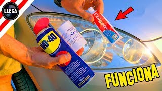 THE BEST TRICK TO POLISH THE HEADLIGHTS OF YOUR CAR – Tips and tricks [upl. by Nelyag]