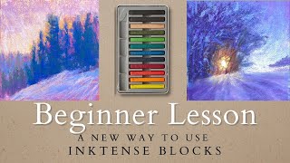 Beginner Lesson  How to Use Derwent Inktense Blocks [upl. by Anaig599]