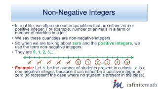 Non negative Integers  InfiniteMathcom [upl. by Siulesoj]