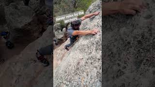 🇪🇸 This is why you should not relax before clipping the anchors climbing escalada Margalef climb [upl. by Grail55]