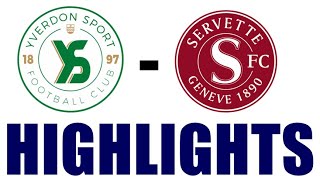 Servette FC 32 Yverdon Sport Highlights  Swiss Super League 202425 [upl. by Shaffert]