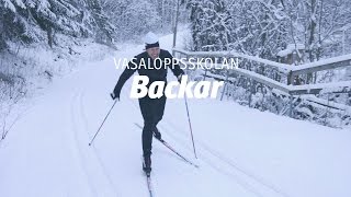 Vasaloppsskolan – Backar Träna på snö del 3 av 4 [upl. by Ayoras]