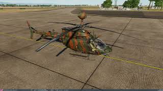 DCS OH58D Kiowa Warrior  Rockets  Guns  Startup  Hover  Flight  cr3puscul [upl. by Ecam]